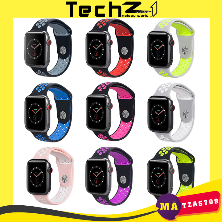 Dây Apple Watch Silicon Nhiều Màu - Mã TZAS709 | TechZ1 - Hình 2