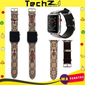 Dây Da Apple Watch Họa Tiết Gucci - Mã TZAS762 | TechZ1 - Hình 2