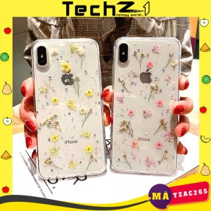 Ốp Lưng iPhone 7/8, 7/8 Plus, X/XS/XS Max Họa Tiết Hoa Bất Tử - Mã TZAC265 | TechZ1 - Hình 2