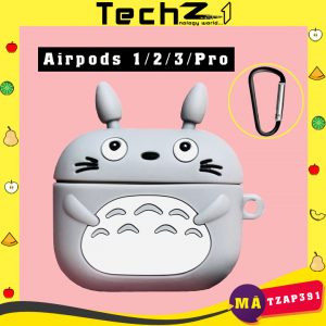 Case Airpods Totoro Chinchilla 1/2/3/Pro - Mã TZAP391 | TechZ1 - Hình 1