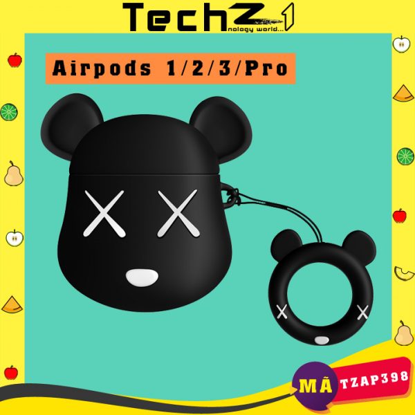 Case Airpods Kaws Hoạt Hình 1/2/3/Pro - Mã TZAP398 | TechZ1 - Hình 1